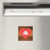 I Herz-Zelt-Symbol Magnet (In Situ (Geschirrspüler))