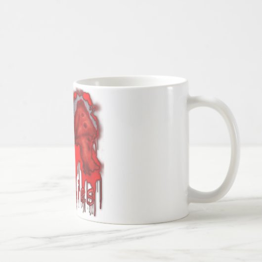 I Herz-Zombie-helle Haut Kaffeetasse (Rechts)