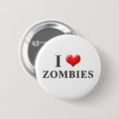 I Herz-Zombie-Knopf 001 Button (Vorne & Hinten)