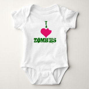 I HERZ Zombie-Strampler Baby Strampler