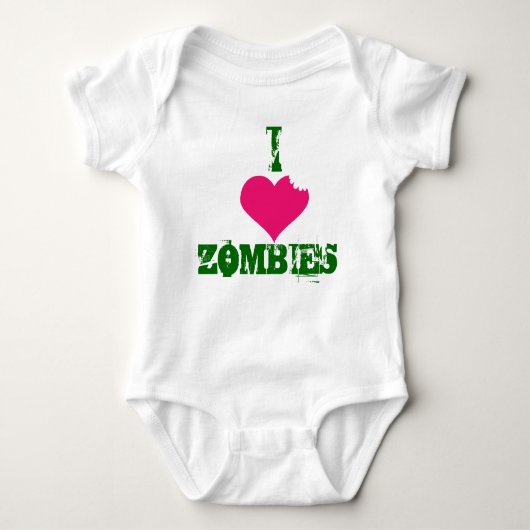 I HERZ Zombie-Strampler Baby Strampler (Vorderseite)