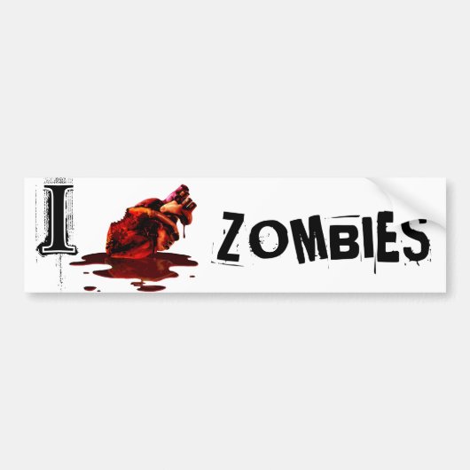 I HERZ-ZOMBIES - Autoaufkleber (Vorne)