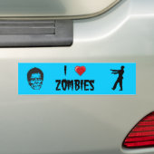 I Herz-Zombies Autoaufkleber (Auf Auto)