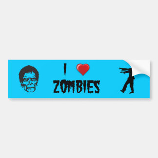 I Herz-Zombies Autoaufkleber