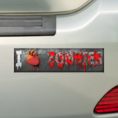 I Herz-Zombies Autoaufkleber (Auf Auto)