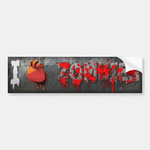 I Herz-Zombies Autoaufkleber