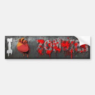 I Herz-Zombies Autoaufkleber