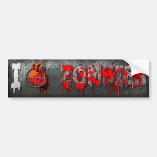 I Herz-Zombies Autoaufkleber