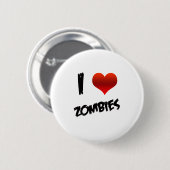 I Herz-Zombies Button (Vorne & Hinten)