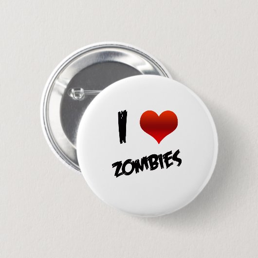 I Herz-Zombies Button (Vorne & Hinten)