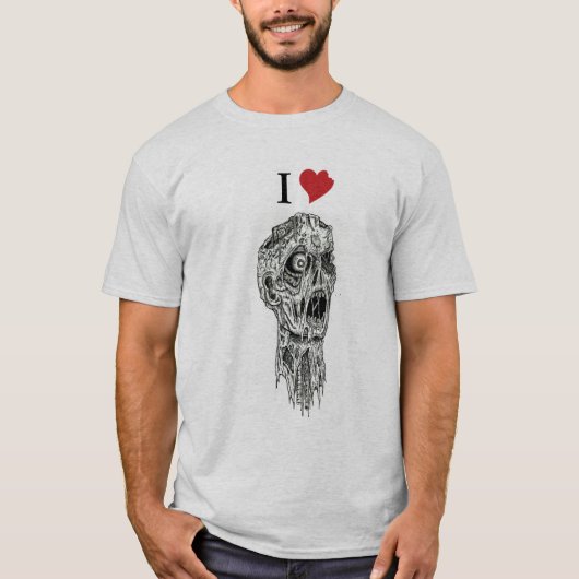 I Herz-Zombies T-Shirt (Vorderseite)
