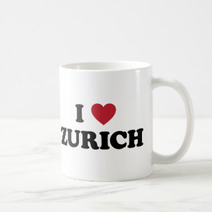 I Herz Zürich die Schweiz Kaffeetasse