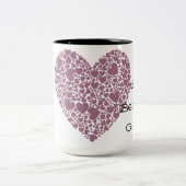 I Herz Zweifarbige Tasse (Mittel)