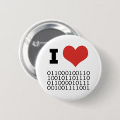 I Herz-Zweiheit Button (Vorne & Hinten)