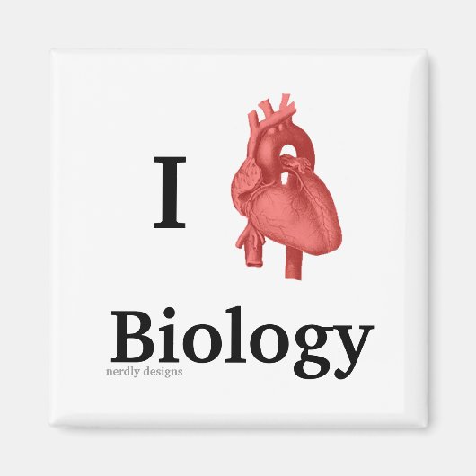 i Herzbiologiemagnet Magnet (Vorne)