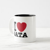 I Herzdaten Zweifarbige Tasse (Vorderseite Links)