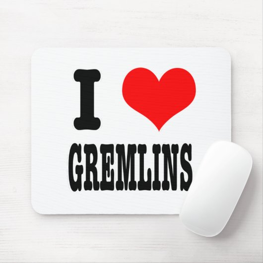 I HERZEN (LIEBE) GREMLINS MOUSEPAD (Mit Mouse)