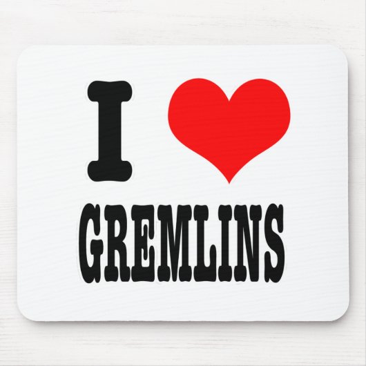 I HERZEN (LIEBE) GREMLINS MOUSEPAD (Vorne)