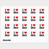 I HERZEN (LIEBE) GREMLINS RUNDER AUFKLEBER (Blatt)
