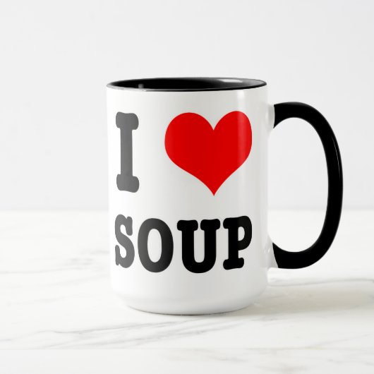 I HERZEN (LIEBE) SOUP TASSE (Rechts)