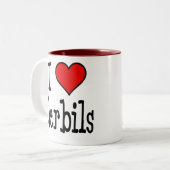 I HerzGerbils Zweifarbige Tasse (Vorderseite Links)