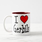 I HerzGerbils Zweifarbige Tasse (Links)