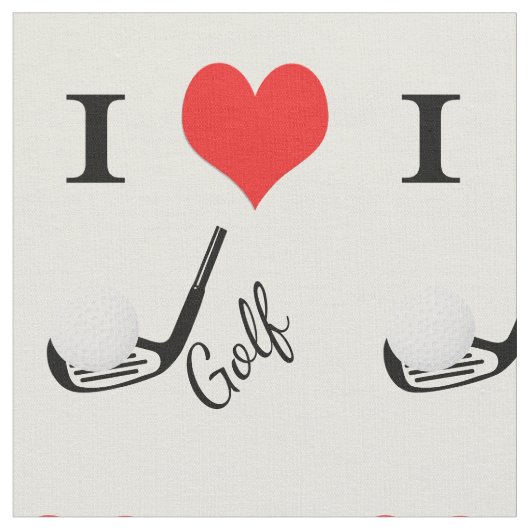 I HerzGolf Stoff (Nahaufnahme)