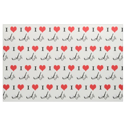 I HerzGolf Stoff (Fat Quarter (45,7 x 55,9 cm))
