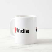 I HerzIndie Kaffeetasse (Vorderseite Links)