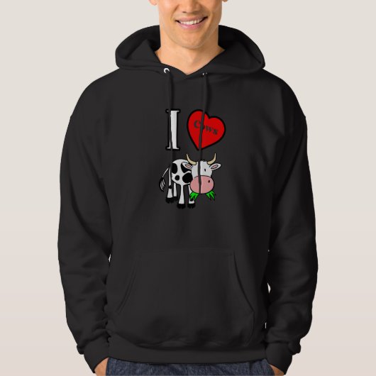 I Herzkühe I Liebe Kühe Hoodie (Vorderseite)