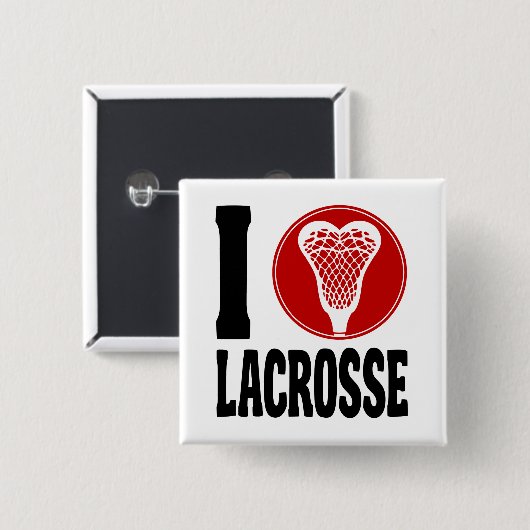 I HerzLacrosse Button (Vorne & Hinten)