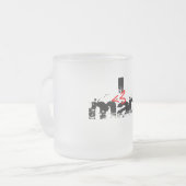 I HerzMAcs(rot) - Mac-Tasse Mattglastasse (Vorderseite Links)