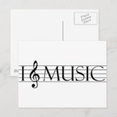 i Herzmusik 2 Postkarte (Vorne/Hinten)