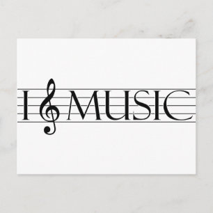 i Herzmusik 2 Postkarte