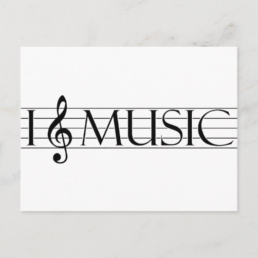 i Herzmusik 2 Postkarte (Vorderseite)
