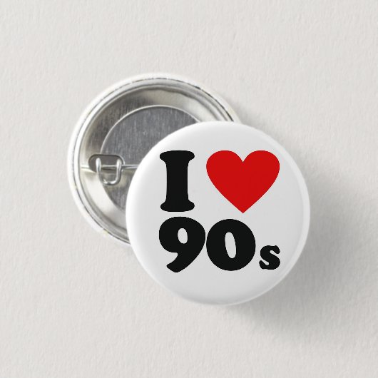 I Herzneunziger jahre Button (Vorne & Hinten)