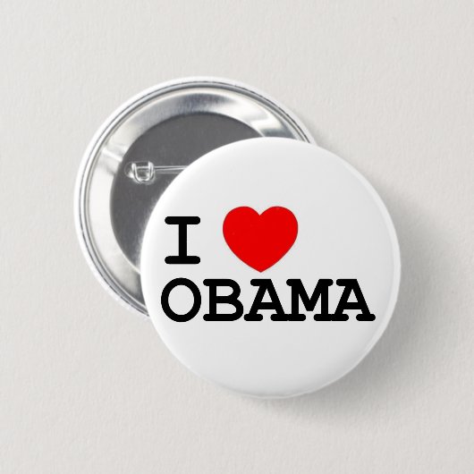 I Herzobama-Button Button (Vorne & Hinten)