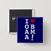 I HERZobama-Knopf Button (Vorne & Hinten)