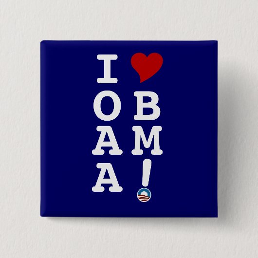 I HERZobama-Knopf Button (Vorderseite)