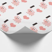I Herzschweine Geschenkpapier (Ecke)