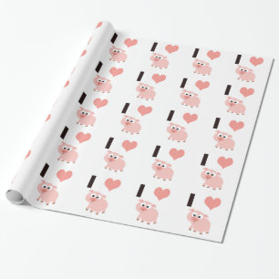 I Herzschweine Geschenkpapier