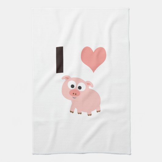 I Herzschweine Küchentuch (Vertikal)