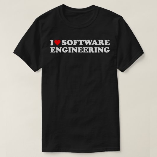 I Herzstück Software Engineering I Liebe Software  T-Shirt (Design vorne)