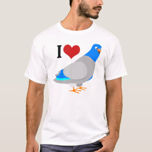 I Herzstücke Tauben Niedlich Tauben T - Shirt