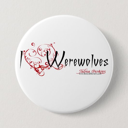 I Herzwerewolves-Knopf Button (Vorderseite)