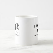 I hike that - Ich mag wandern cooles Grafikdesign  Kaffeetasse (Mittel)