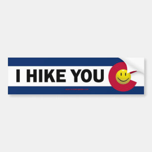 I Hike You Colorado Bumper Sticker Autoaufkleber