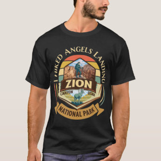 I Hiked Angels Landing Zion Retro Vintag T-Shirt