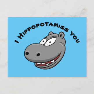 I Hippopotamis You Postkarte