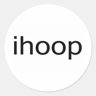 I Hoop Runder Aufkleber